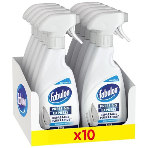 FABULON Lot de 10 Sprays repassage express 4en1 - Repassage rapide - 500ml