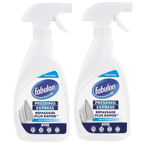 FABULON Lot de 2 Sprays repassage express 4en1 - Repassage rapide - 500ml