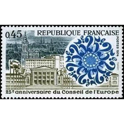 25ème Anniversaire Du Conseil De L'Europe Année 1974 N° 1792 Yvert Et Tellier Luxe