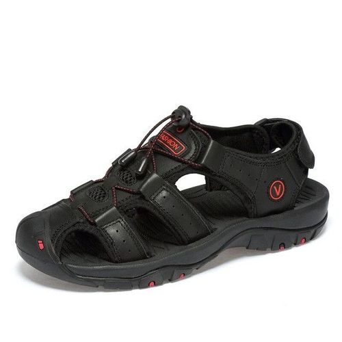 Mixidelai En Cuir Véritable Hommes Chaussures Été Nouvelle Grande Taille Hommes Sandales Hommes Sandales Mode Sandales Pantoufles Grande Taille 38-47