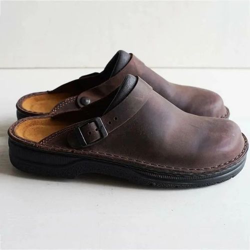 Amazon Talon Plat Hommes Décontracté Polyvalent Grande Taille Unique Chaussure Sandales Pantoufles Semelle En Caoutchouc Chine Fabriqué Sans Marque Chaussures