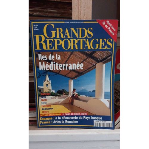 Grands Reportages N° 185 Îles De La Méditerranée, Île De Pâques. , Pays Basque, Armes ....