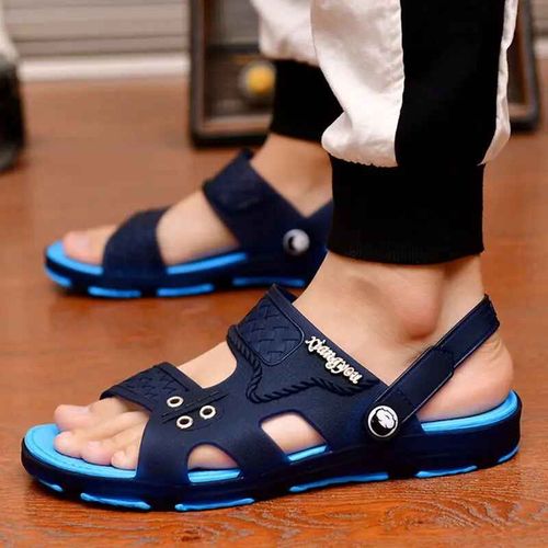 Sandales Hommes Pantoufles En Plein Air Plage Chaussures Décontractées Zapatos De Hombre Intérieur Durable Anti-Dérapant Peep Toe 2023