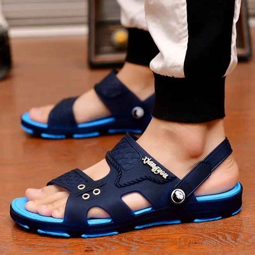 Sandales Hommes Pantoufles En Plein Air Plage Chaussures Décontractées Zapatos De Hombre Intérieur Durable Anti-Dérapant Peep Toe 2023