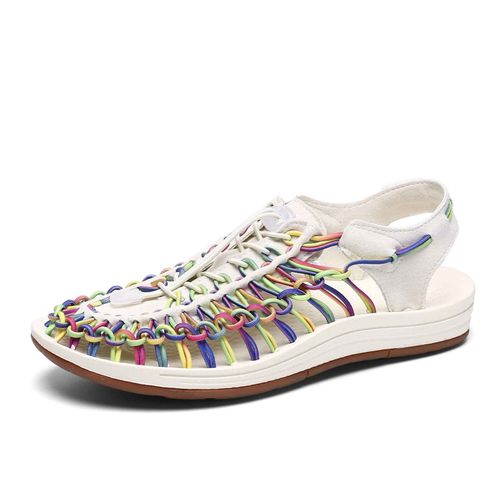 Chaussures D'été Pour Hommes,Mocassins De Plage Respirants,Sandales Romaines Tissées À La Main,Chaussures Plates Confortables De Haute Qualité,2024