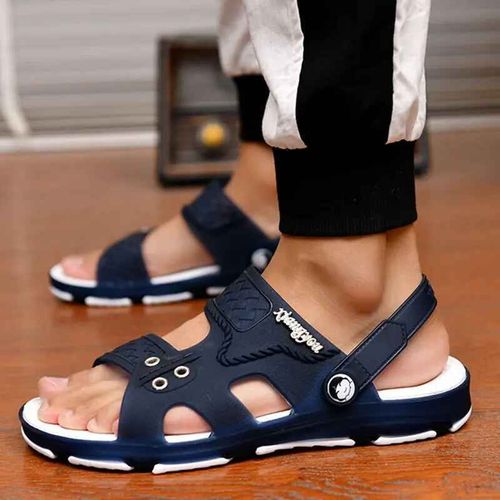 Sandales Hommes Pantoufles En Plein Air Plage Chaussures Décontractées Zapatos De Hombre Intérieur Durable Anti-Dérapant Peep Toe 2023