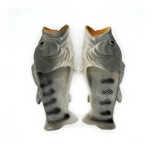 Pantoufles De Poisson Amusantes Pour Hommes,Sandales De Plage En Plein Air,Grande Taille 46 47,Cadeau Pour Les Amateurs De Pêche,Pantoufles De Basse,Chaussures Unisexes