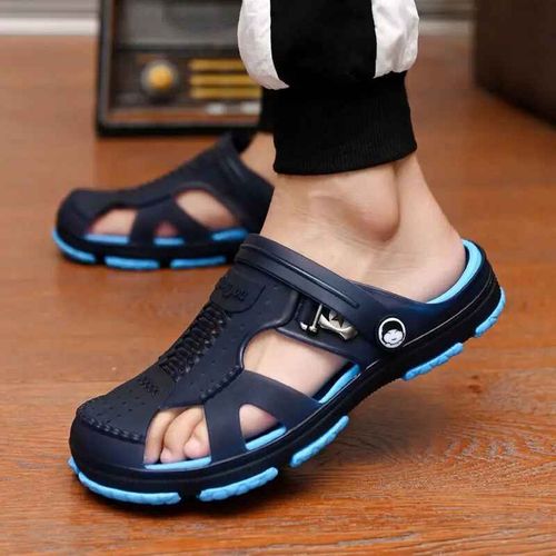 Sandales Hommes Pantoufles En Plein Air Plage Chaussures Décontractées Zapatos De Hombre Intérieur Durable Anti-Dérapant Peep Toe 2023