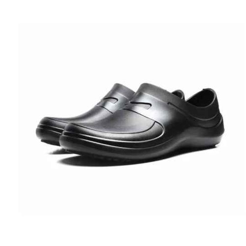 Chaussures De Chef Eva Pour Hommes,Antidérapantes,Imperméables,Résistantes À L'huile,Chaussures De Travail De Cuisine D'hôtel,Sabots De Sécurité De Jardin,Noires,De Haute Qualité