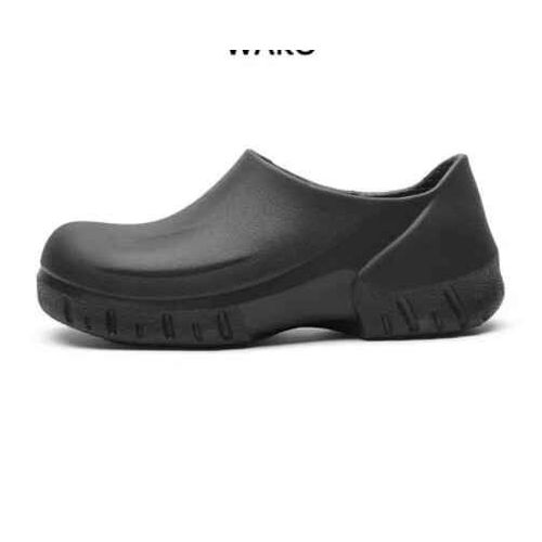 Chaussures De Chef Eva Pour Hommes,Antidérapantes,Imperméables,Résistantes À L'huile,Chaussures De Travail De Cuisine D'hôtel,Sabots De Sécurité De Jardin,Noires,De Haute Qualité