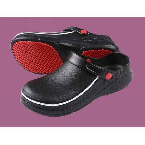 Hommes Pantoufles Antidérapantes Sandales Imperméables Résistant À L'huile Cuisine Travail Cuisinier Chaussures Chef Maître Hôtel Restaurant Pantoufles Unisexe