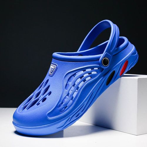 Pantoufles Respirantes Pour Hommes,Sandales Confortables,Chaussures De Jardin Non Ald,Chaussures De Plage Légères,Chaussures À Plateforme Grande Taille 35-49