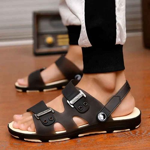 Sandales Hommes Pantoufles En Plein Air Plage Chaussures Décontractées Zapatos De Hombre Intérieur Durable Anti-Dérapant Peep Toe 2023