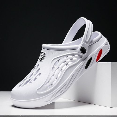 Pantoufles Respirantes Pour Hommes,Sandales Confortables,Chaussures De Jardin Non Ald,Chaussures De Plage Légères,Chaussures À Plateforme Grande Taille 35-49