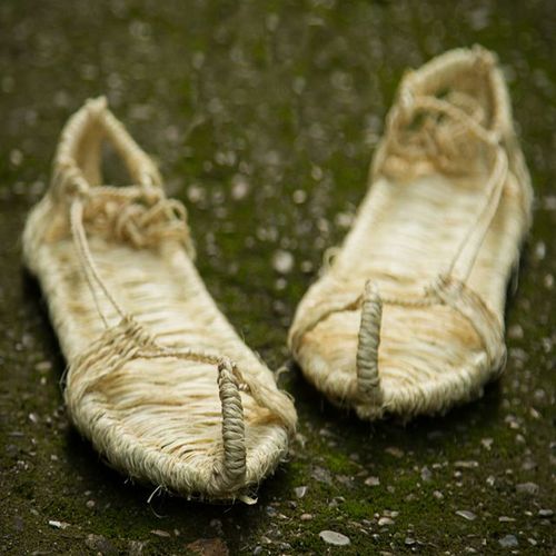 Chaussures Médiévales Vintage Faites À La Main Pour Hommes,Sandales En Paille,Pantoufles Pour Adultes,Ulde Chanvre,Tenue D'été,Accessoires Rétro
