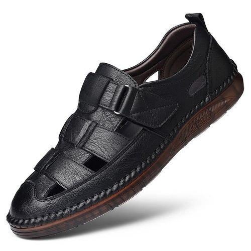 Sandales D'affaires À Semelle Souple Pour Hommes,Chaussures Confortables Ajourées,Décontractées,Mocassins De Haute Qualité,Respirantes,Antidérapantes,De Plage