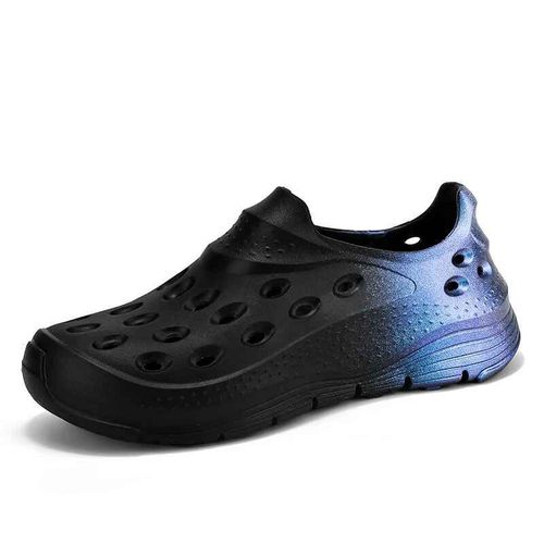 Pantoufles Caméléon Coordonnantes Pour Hommes,Chaussures À Trous À La Mode,Pantoufles À Capuchon Parker,Confortables À Enfiler,Tendance,Été