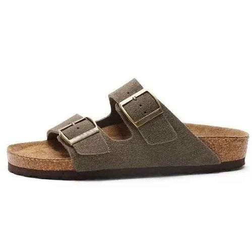 Pantoufles Classiques Unisexes Pour Hommes,Confortables,Chaussures En Liège,Rétro,Ceinture,Sandales,Extérieur,Grande Taille 35-43,Pantoufles De Plage,Été
