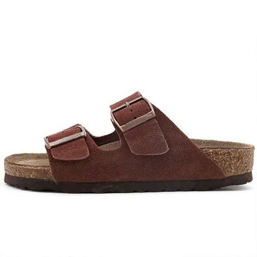 Pantoufles Classiques Unisexes Pour Hommes,Confortables,Chaussures En Liège,Rétro,Ceinture,Sandales,Extérieur,Grande Taille 35-43,Pantoufles De Plage,Été
