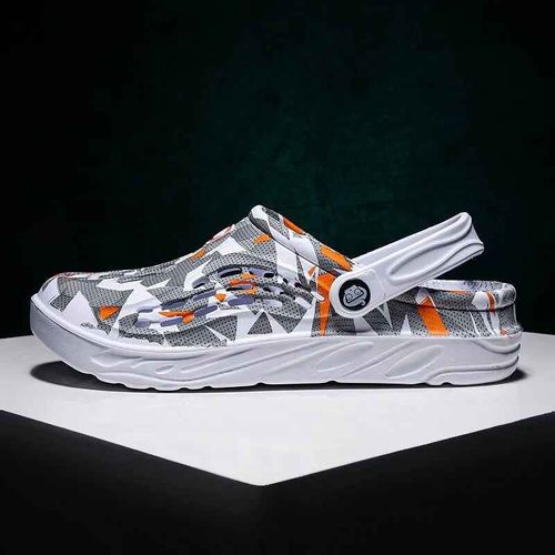 Pantoufles Légères Pour Hommes,Chaussures De Chef D'été Pour Hommes,Sandales À Plateforme De Pataugeoire En Plein Air,Pantoufles De Plage Souples Et Antidérapantes Pour Sport