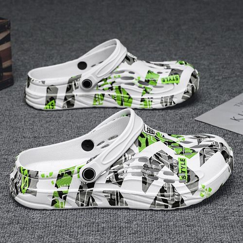 Sandales D'extérieur Pour Hommes,Sabots De Jardin,Chaussures Décontractées,Pantoufles De Luxe À La Mode,Pantoufles Souples Confortables Pour La Maison,39-49,Été 2024