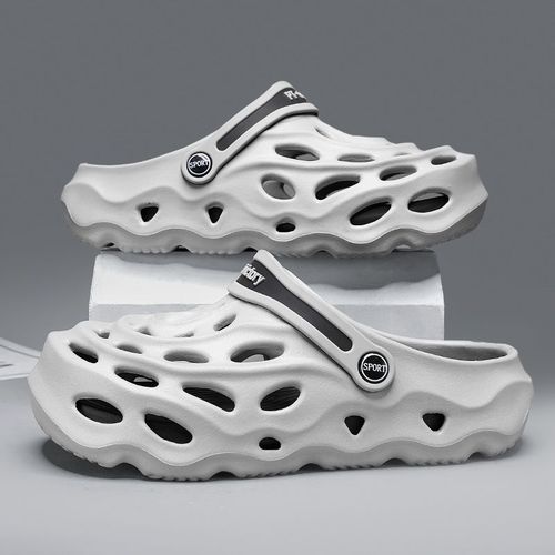 2024 Hommes Sandales D'extérieur Pantoufles Sabots De Plage Confortables Diapositives Souples Hommes Chaussures Décontractées Chaussures De Jardin Pantoufles Sandales De Plage Pour Hommes