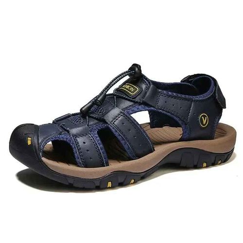 Chaussures Pour Hommes En Cuir Été Nouvelle Grande Taille Sandales Pour Hommes Sandales Pour Hommes Sandales De Mode Pantoufles Grande Taille 38-47