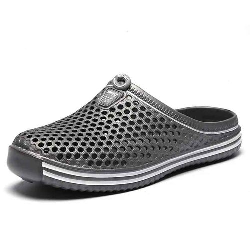 Yrzl Hommes Sandales Lumière Eva Été Chaussures Décontractées Trou Chaussures Sabots Amoureux Maison Jardin Extérieur Grande Taille 45 Mâle Plage Pantoufles Plates