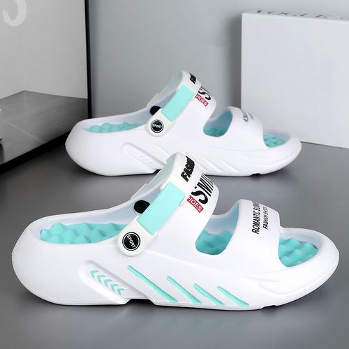 Pantoufles De Massage D'été Pour Hommes,Sandales D'extérieur,Plage,Confortables,Souples,Chaussures D'intérieur Décontractées,Grande Taille 47 48,2024