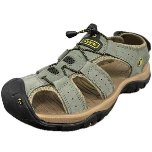 Chaussures Pour Hommes En Cuir Été Nouvelle Grande Taille Sandales Pour Hommes Sandales Pour Hommes Sandales De Mode Pantoufles Grande Taille 38-47