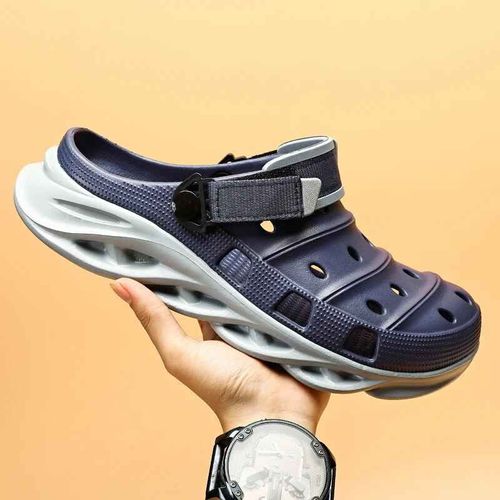 Sandales D'été À Fond Épais Pour Hommes,Chaussures De Plage Décontractées,Sabots De Jardin Ajourés,Pantoufles D'extérieur Eva,2024