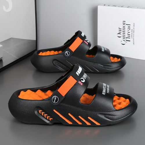 Pantoufles De Massage D'été Pour Hommes,Sandales D'extérieur,Plage,Confortables,Souples,Chaussures D'intérieur Décontractées,Grande Taille 47 48,2024