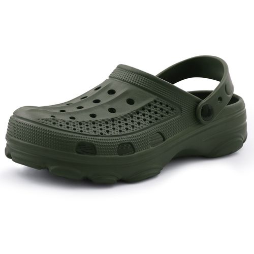 Bebealy Hommes Trou Sabots Pantoufles Hommes Chaussures De Jardin Pour Hommes Arch Support Diapositives Été Mode Plage Pantoufles Antidérapant Eva Pantoufles