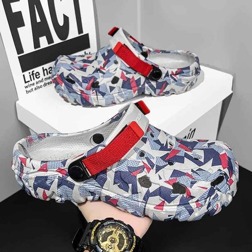 Pantoufles D'été Pour Hommes,Sabots De Jardin En Plein Air,Chaussures Décontractées,Sandales De Luxe À La Mode,Pantoufles Souples Confortables Pour La Maison,40-47,2024