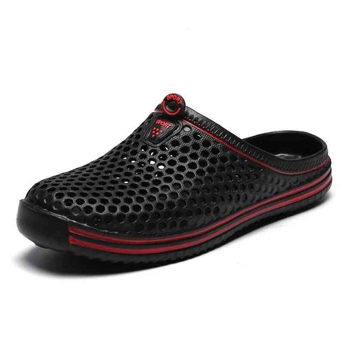 Yrzl Hommes Sandales Lumière Eva Été Chaussures Décontractées Trou Chaussures Sabots Amoureux Maison Jardin Extérieur Grande Taille 45 Mâle Plage Pantoufles Plates