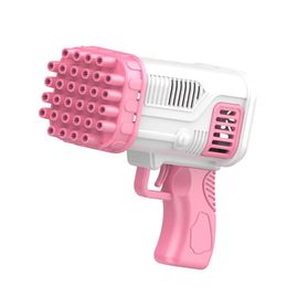 Pistolet À Bulles Électrique Populaire Pour Jouets Pour Enfants,Machine À Bulles 32 Trous,Pistolet À Bulles Électrique Sans Batterie,Eau À Bulles - Type Pink White-1