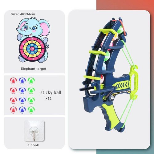 Dinosaure collant balle arc cible jeu de fléchettes éléphant jouet éducatif enfants fronde jouer flèche jouet ensemble enfants jeu de plein air jouets - Type Elephant