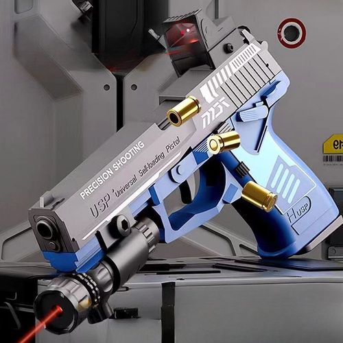 Usp Lancer Coquille Jouet Pistolet Balle Molle Airsoft Lanceur Sports De Plein Air Cs Jeu Arme Pistolet Tireur Arme Pour Enfants Cadeau - Type Blue With Laser