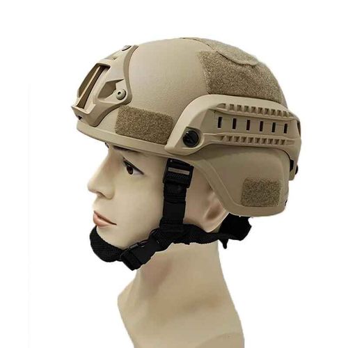 Casque De Protection Casque Rapide Mich2000 Airsoft Mh Casque Tactique Extérieur Tactique Painball Cs Swat Équipement De Protection D'équitation - Type Khaki