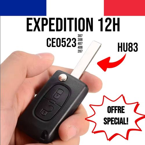 Coque De Clé Peugeot / Citroën 2 Boutons - Ce0523
