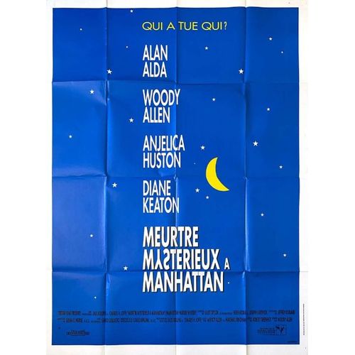 Meurtre Mystérieux À Manhattan - Affiche Originale De Cinéma - Format 120x160 Cm - Un Film De Woody Allen Avec Diane Keaton, Jerry Adler, Lynn Cohen, Ron Rifkin, Joy Behar, William Addy - Année 1993