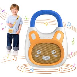 Lecteur De Musique Portable Pour Enfants, Jouet Musical Pour Les Tout-Petits De 1 À 3 À 5 Ans, Préchargé Avec Plus De 120 Histoires/Musiques/Berceuses/Bruit Blanc, Haut-Parleur Bluetooth De Voyage Haute Fidélité (Avec Sangle Et Boucle)