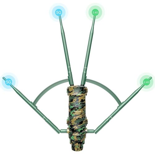 Ac1200 Amplificateur Wifi Camouflage/Repeteur Wifi Puissant Exterieur En Charge Poe/Dual-Band 2.4+5G/4 Antenne Wifi Longue Portée(2 Gigabit Poe Port)[H168]