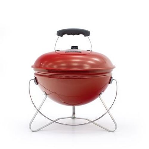 Barbecue de Table au Charbon de Bois Kekai Tahoe 37x37x44 cm Verrou de Couvercle avec Système de Transport Couleur Rouge
