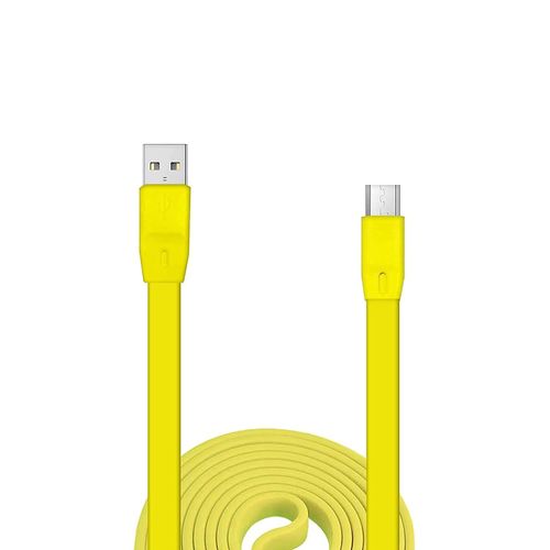 Hamiltion-Câble De Charge Ue Plat De Rechange Compatible Avec Le Haut-Parleur Sans Fil Logitech Ue Boom Megaboom Miniboom Boom2 Roll (Jaune)