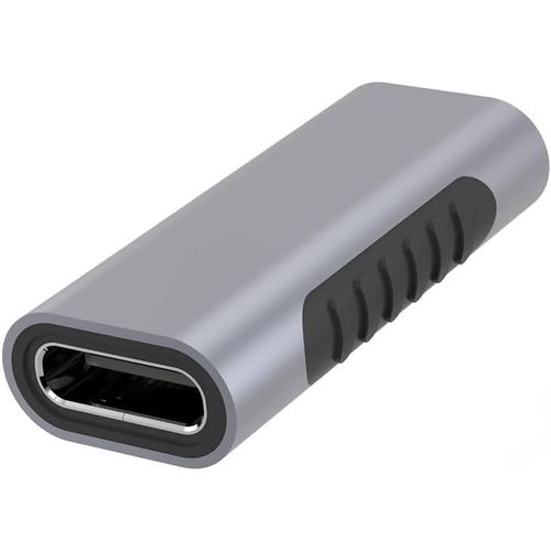 Hamiltion-Adaptateur Usb-C Sur Usb-C, Prise Pour La Prise, Super-Vitesse 5 Gbit/S, Aluminium, Couleur: Gris De L'Espace