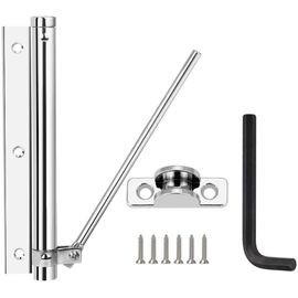 Hamiltion-Ferme-Porte Automatique À Ressort Universel En Aluminium Léger Flexible Groom De Porte Latéral Ralentisseur Mécanique Avec Vis Et Clé Pour Porte Battante Portail Chambre Bureau Maison Hôtel