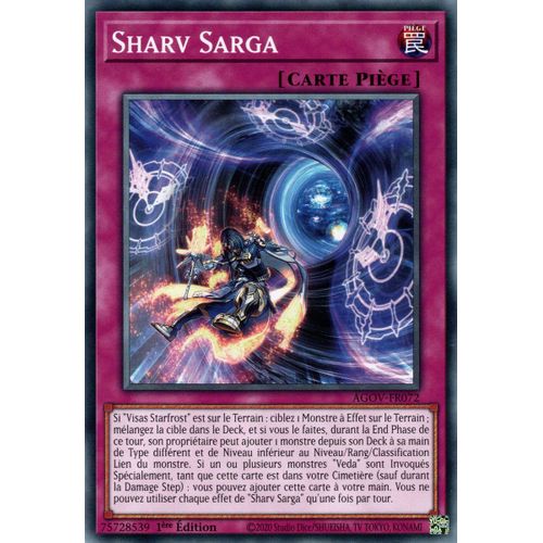 Yu Gi Oh ! Sharv Sarga Agov-Fr072 Commune En Français