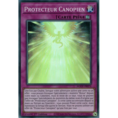 Yu Gi Oh ! Protecteur Canopien Agov-Fr076 Super Rare En Français