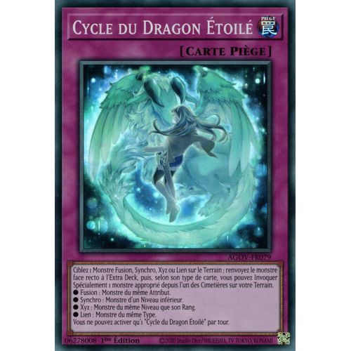 Yu Gi Oh ! Cycle Du Dragon Étoilé Agov-Fr079 Super Rare En Français